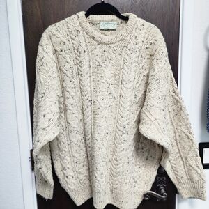 Quills Woollen Market 70s Vintage Aran Sweater Ireland XXL